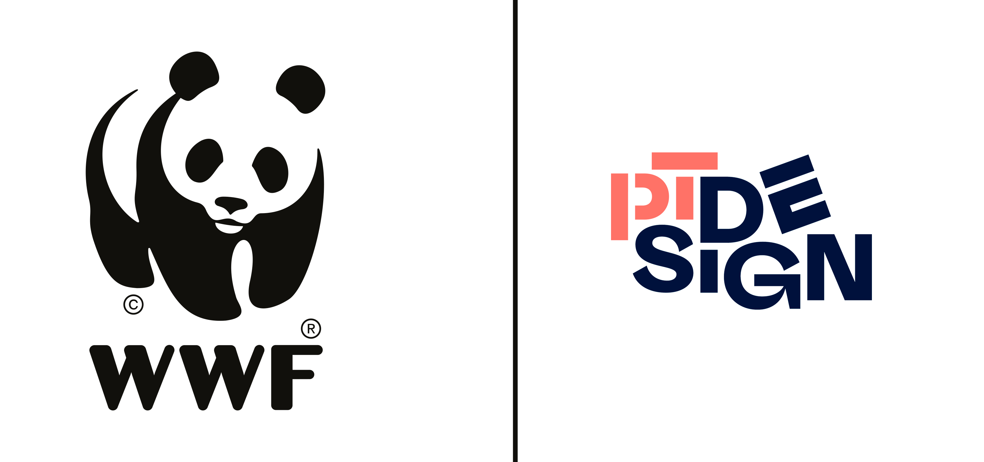 WWF-yhteistyötunnus + PT väri